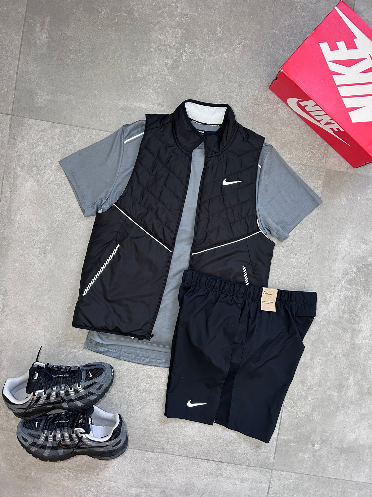 NIKE AEROLAYER GILET SET BLACK/GREY