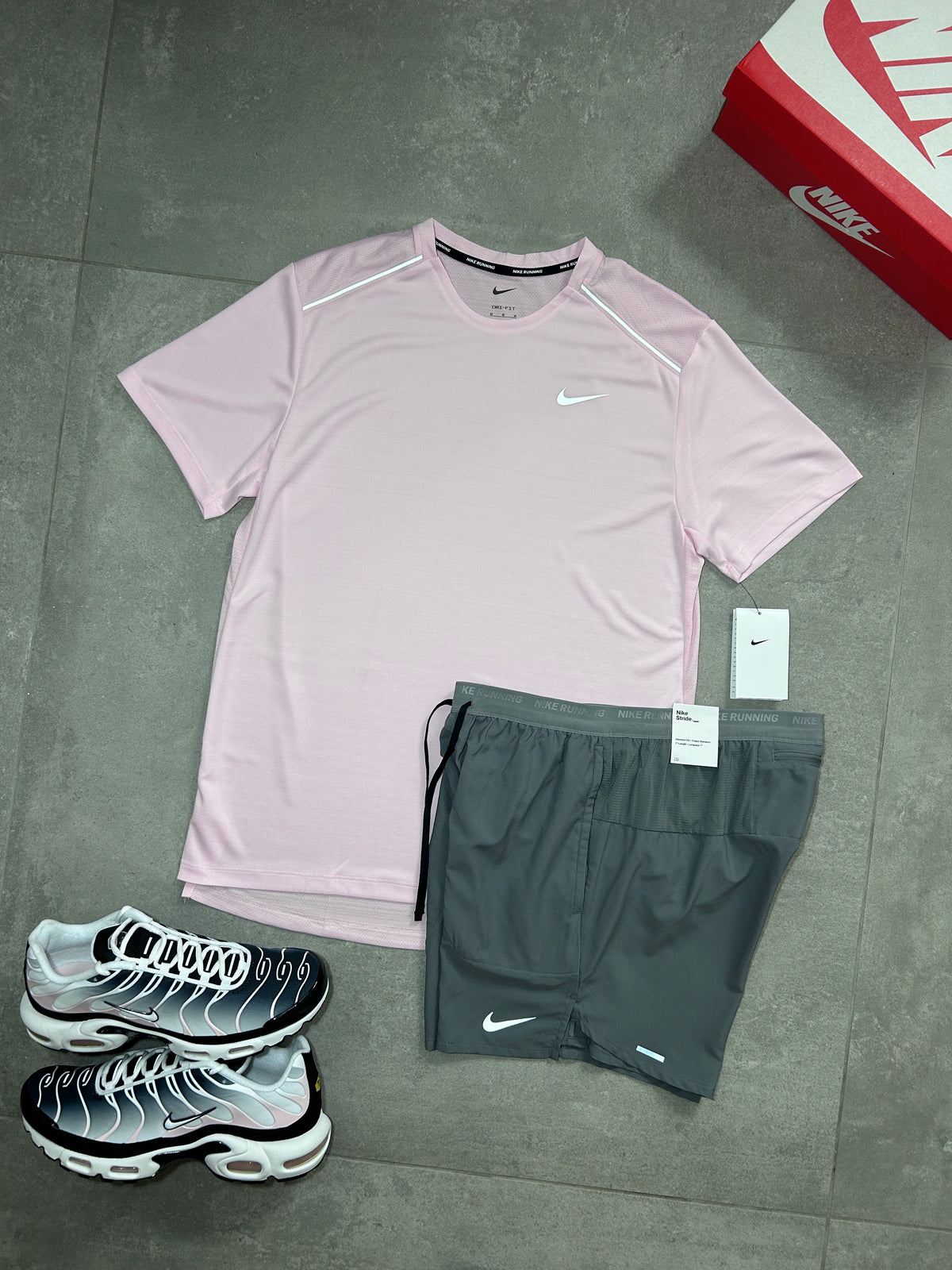 NIKE MILER PINK FOAM SET
