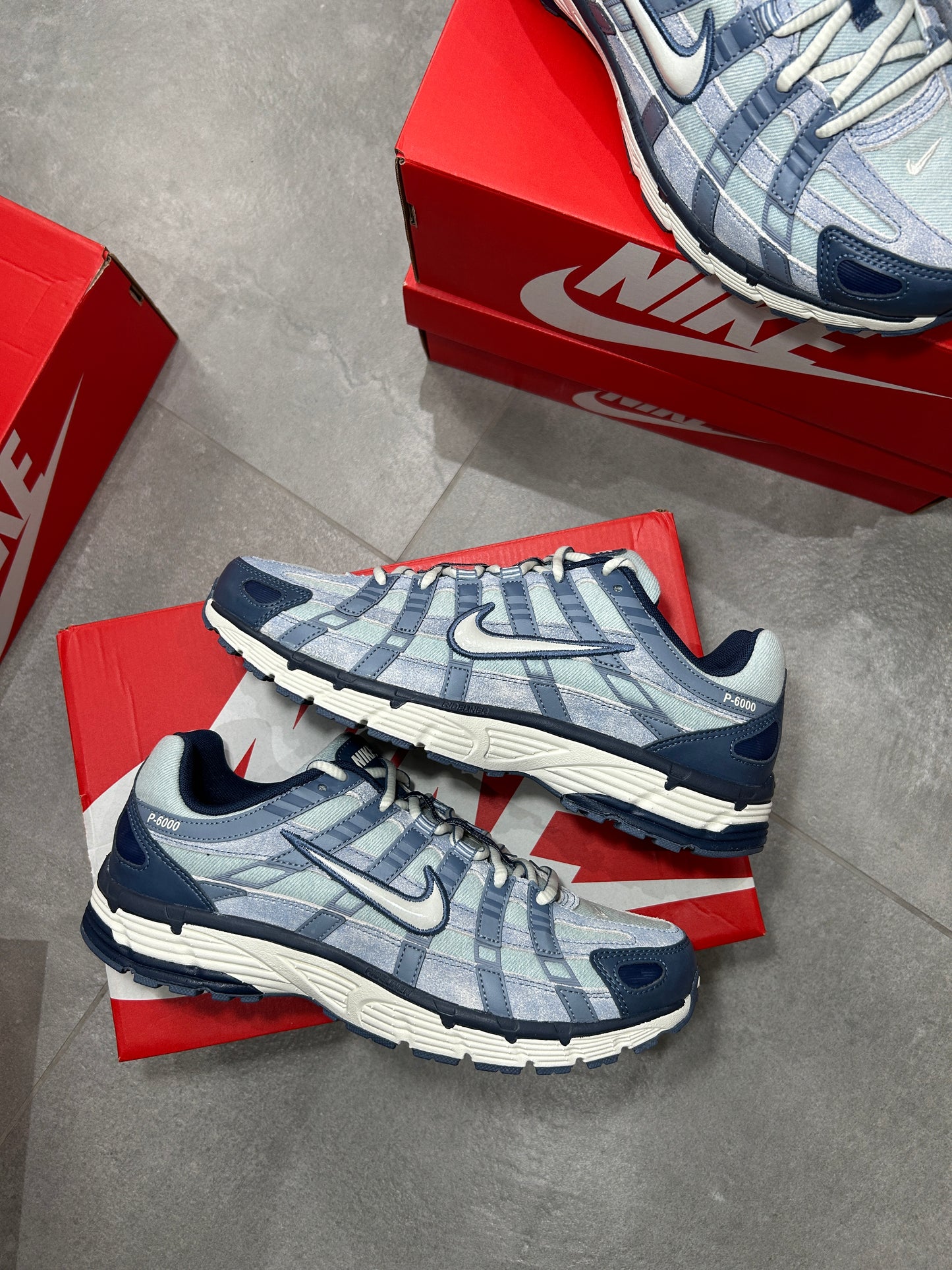 Nike P-6000 Denim Worn Blue