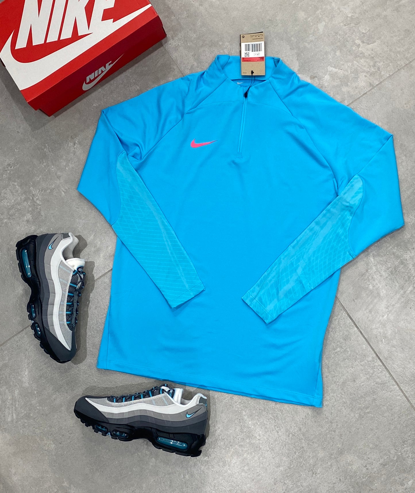 Nike Quarter Zip + Nike Air Max 95s ‘Baltic Blue’