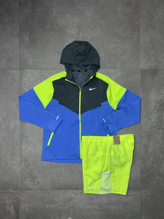 NIKE WINDRUNNER UNI BLUE NEON COOL GREY MENS SET