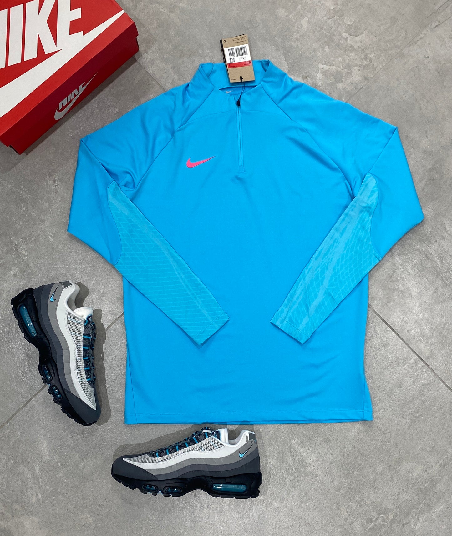 Nike Quarter Zip + Nike Air Max 95s ‘Baltic Blue’