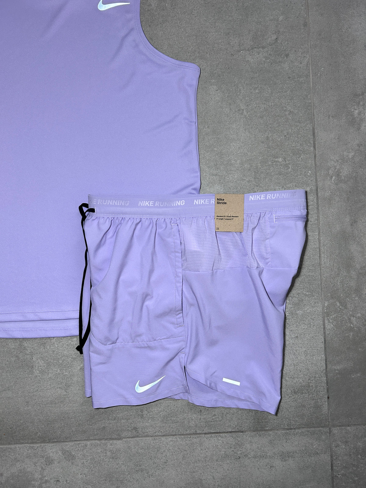 NIKE MILER VEST SET LILAC