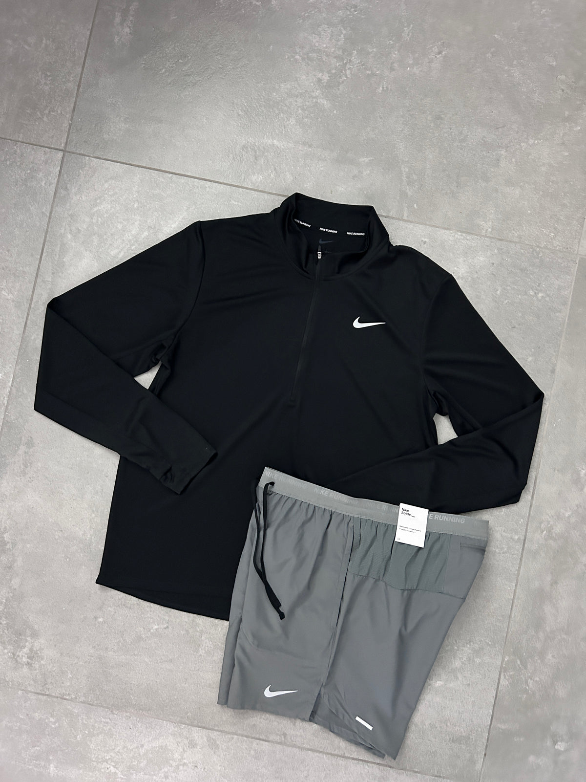 NIKE ELEMENT HALF ZIP + NIKE FLEX STRIDE SHORTS 7INCH