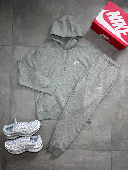 NIKE CLUB FLEECE TRACKSUIT SET GREY