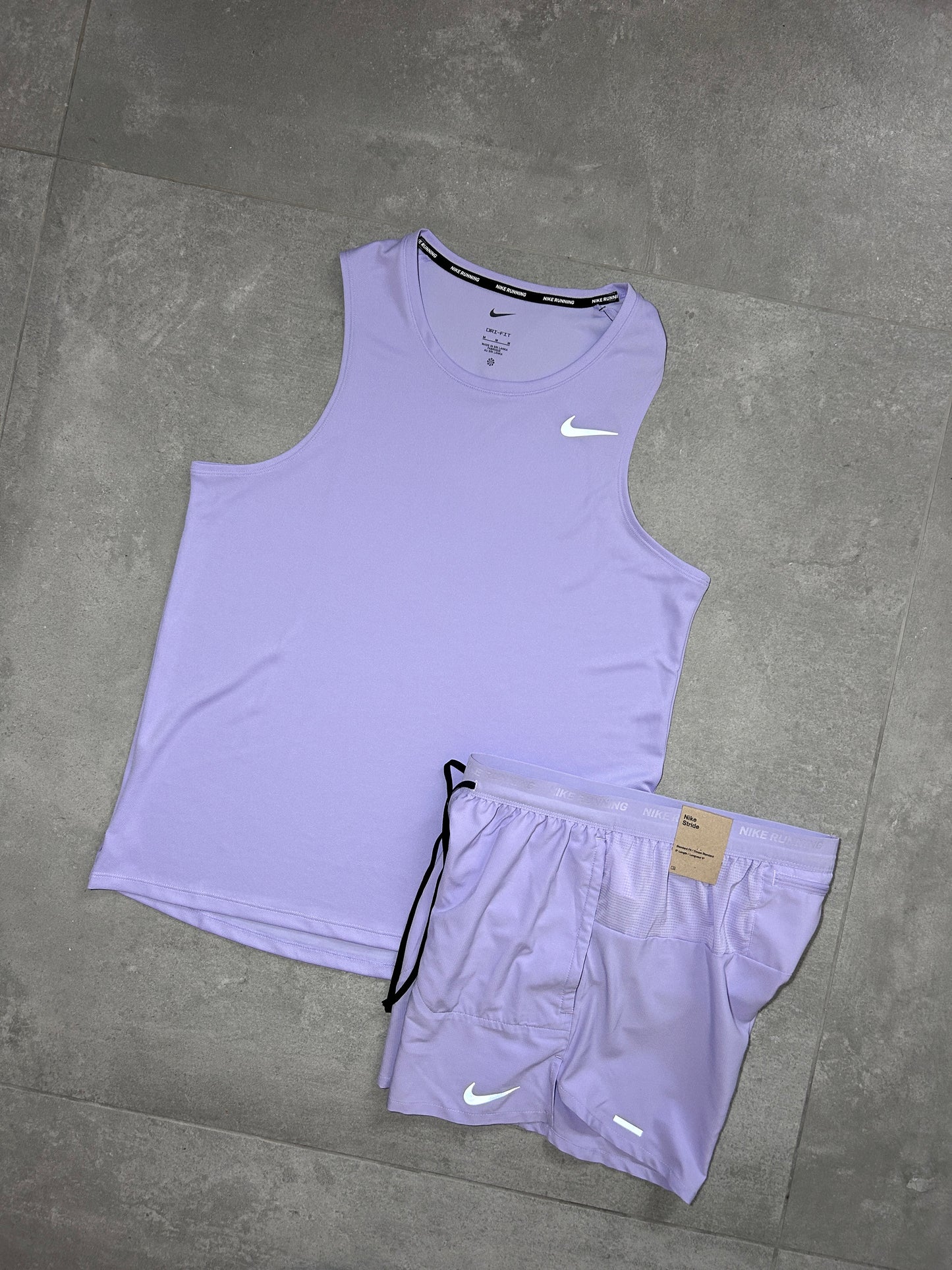 NIKE MILER VEST SET LILAC
