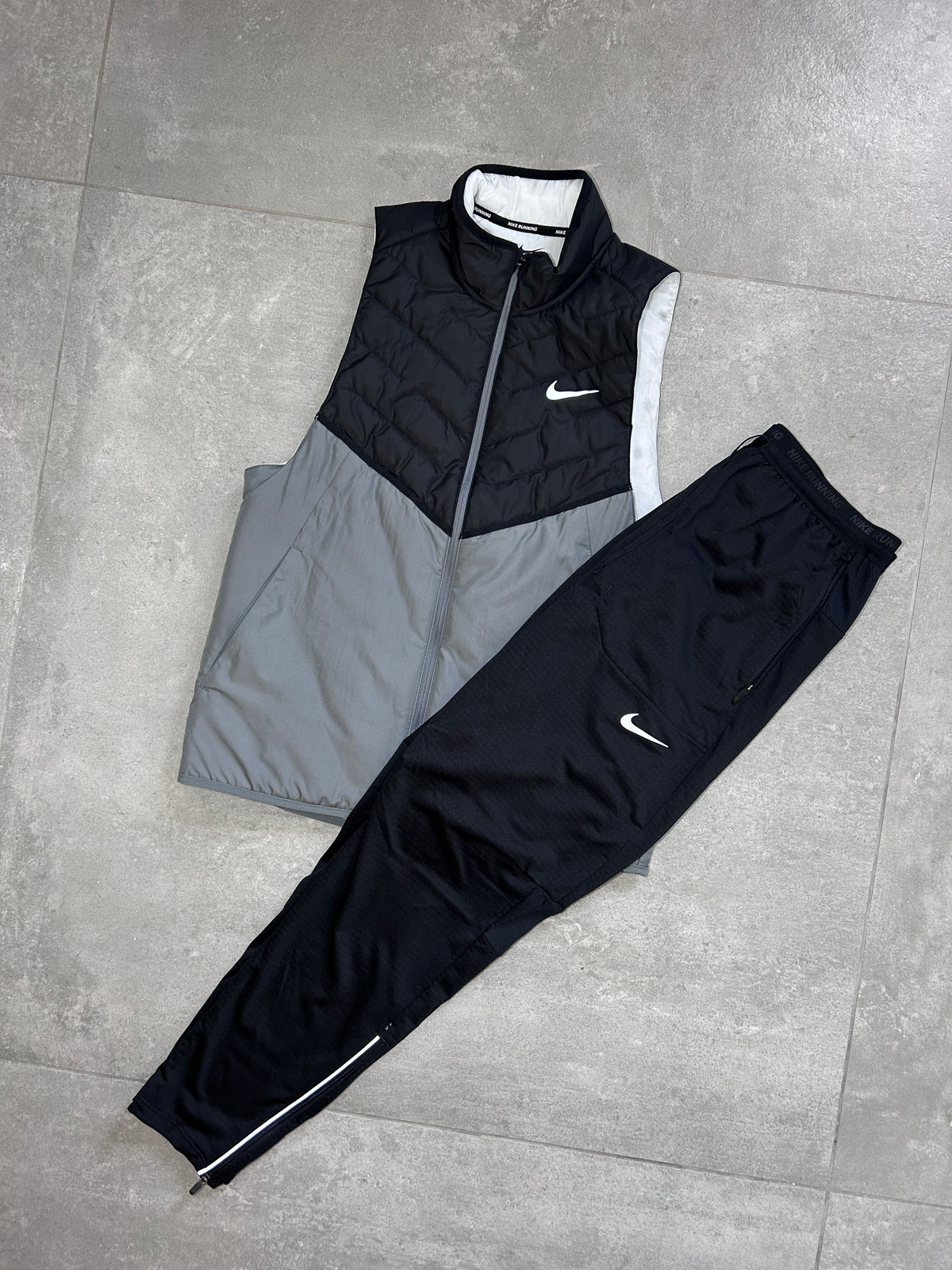 NIKE AEROLAYER GILET SET GREY/BLACK