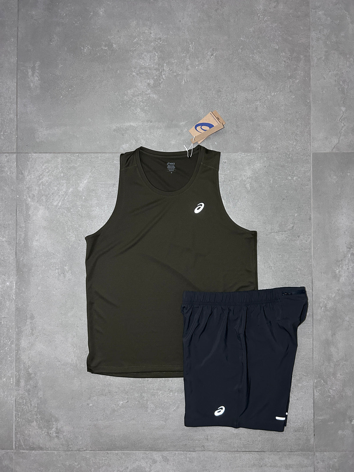 ASICS CORE VEST SET KHAKI
