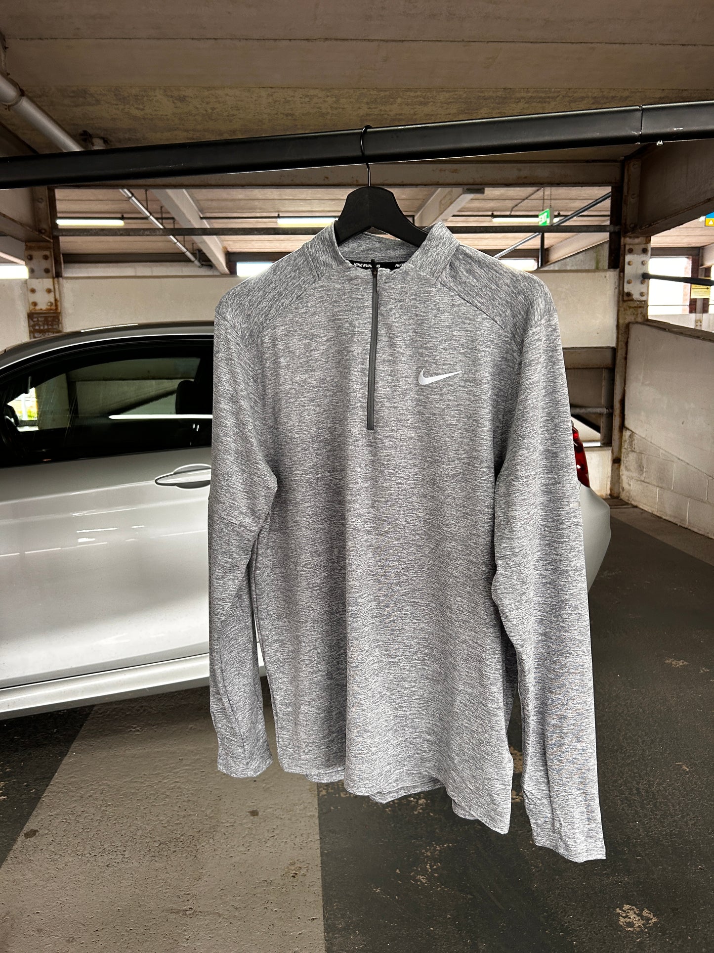 Nike Dri Fit Half Zip Grey