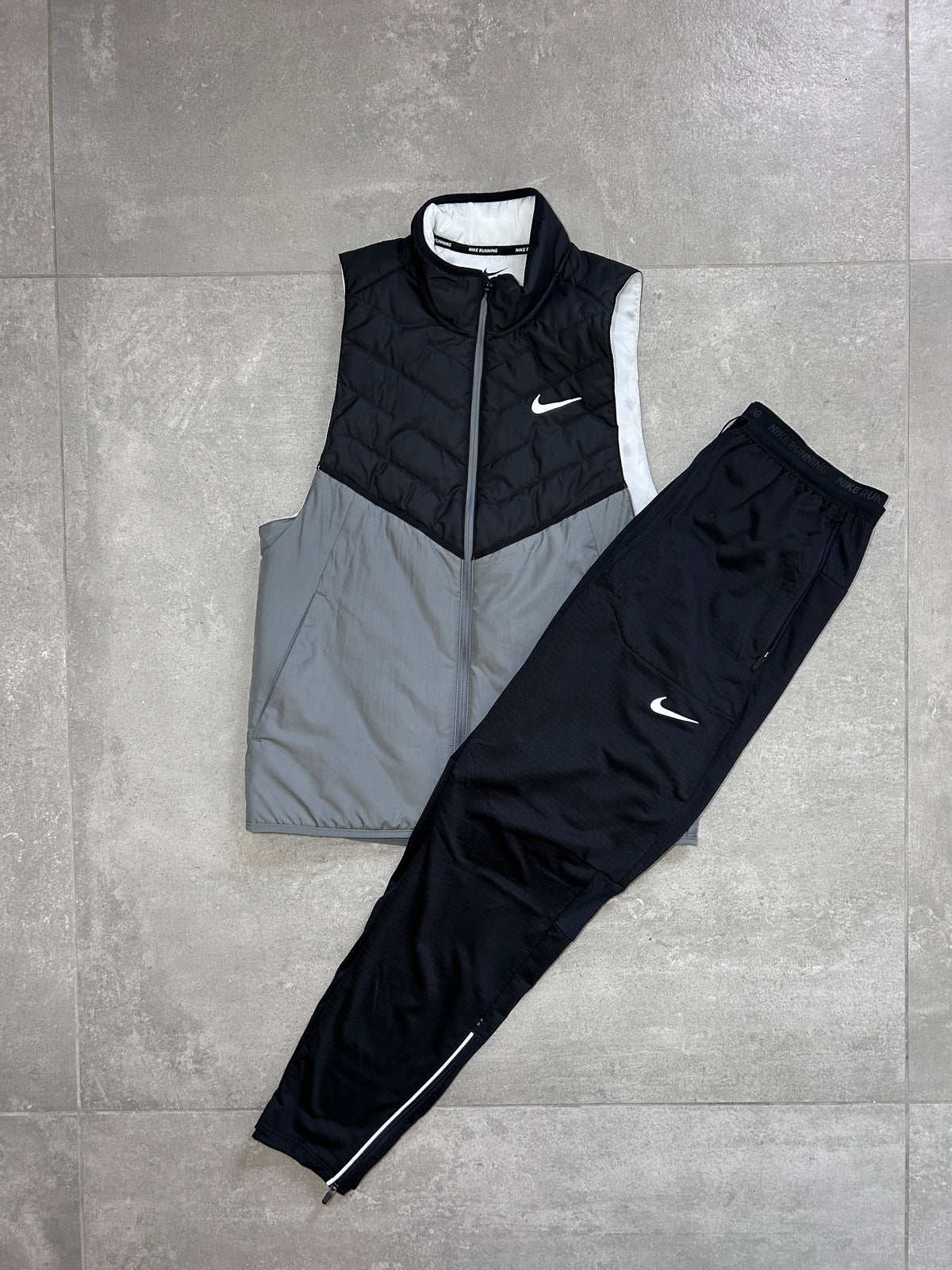 NIKE AEROLAYER GILET SET GREY/BLACK