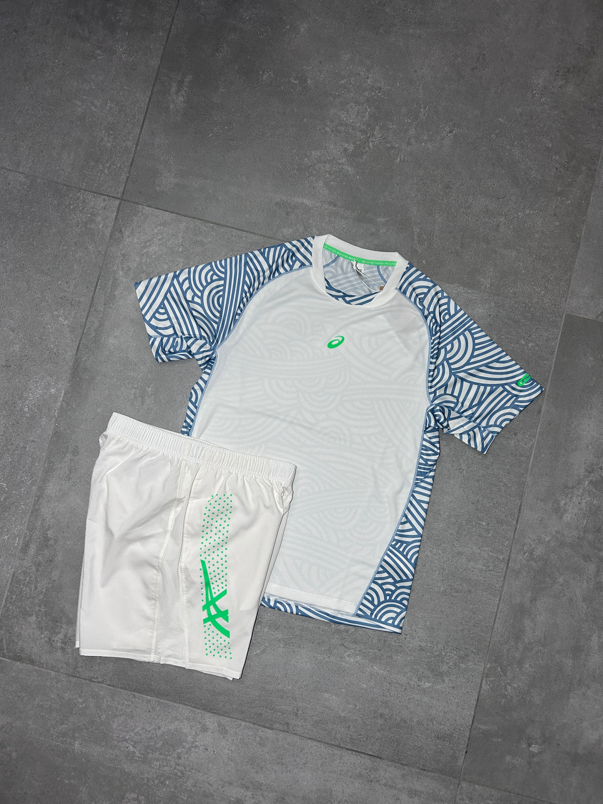 ASICS ICON SET CREAM/VITAL GREEN