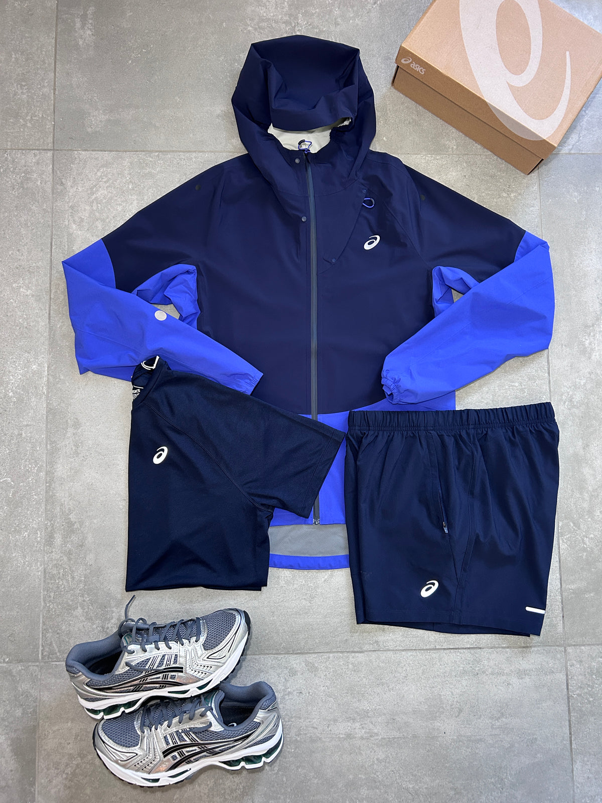 ASICS 3 PIECE SHELL MIDNIGHT COBALT BLUE SET