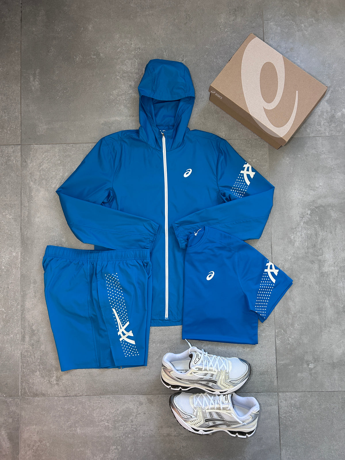 ASICS ICON 3 PIECE SET AEGAN BLUE