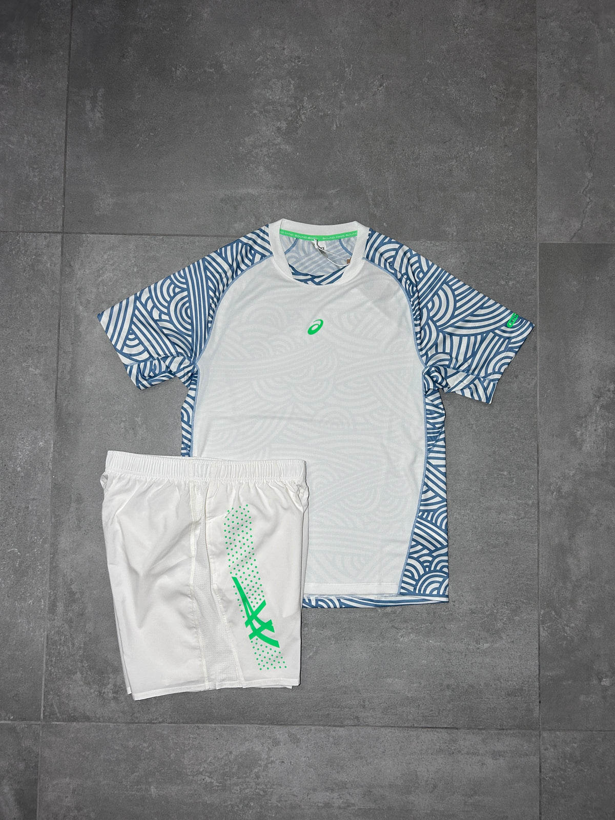 ASICS ICON SET CREAM/VITAL GREEN
