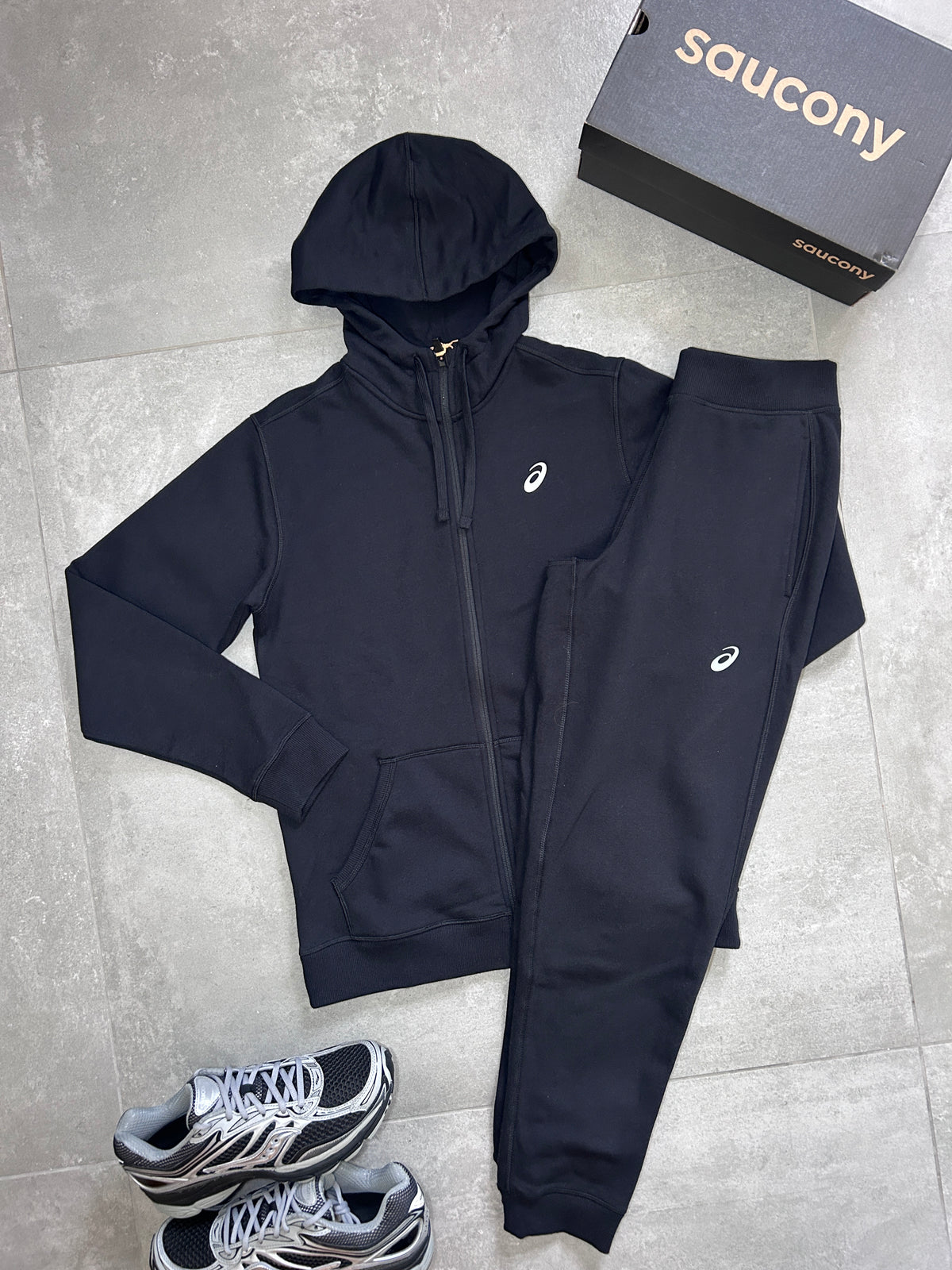 ASICS Club Fleece Set Black