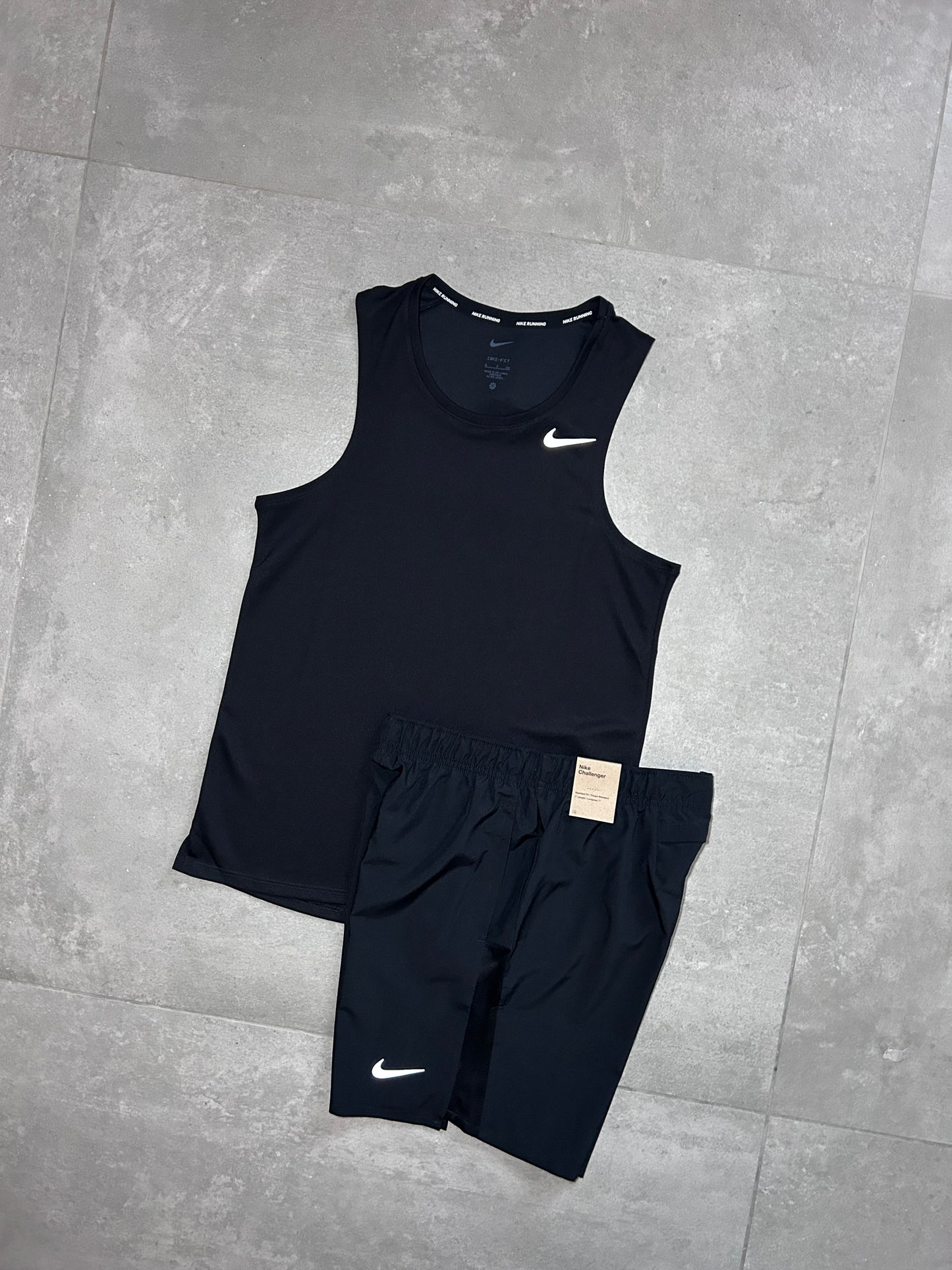 NIKE MILER VEST SET BLACK