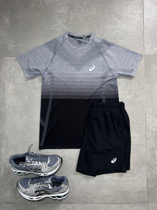 ASICS SEAMLESS SET GREY BLACK