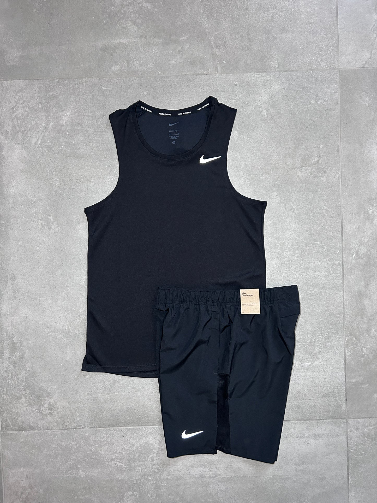 NIKE MILER VEST SET BLACK