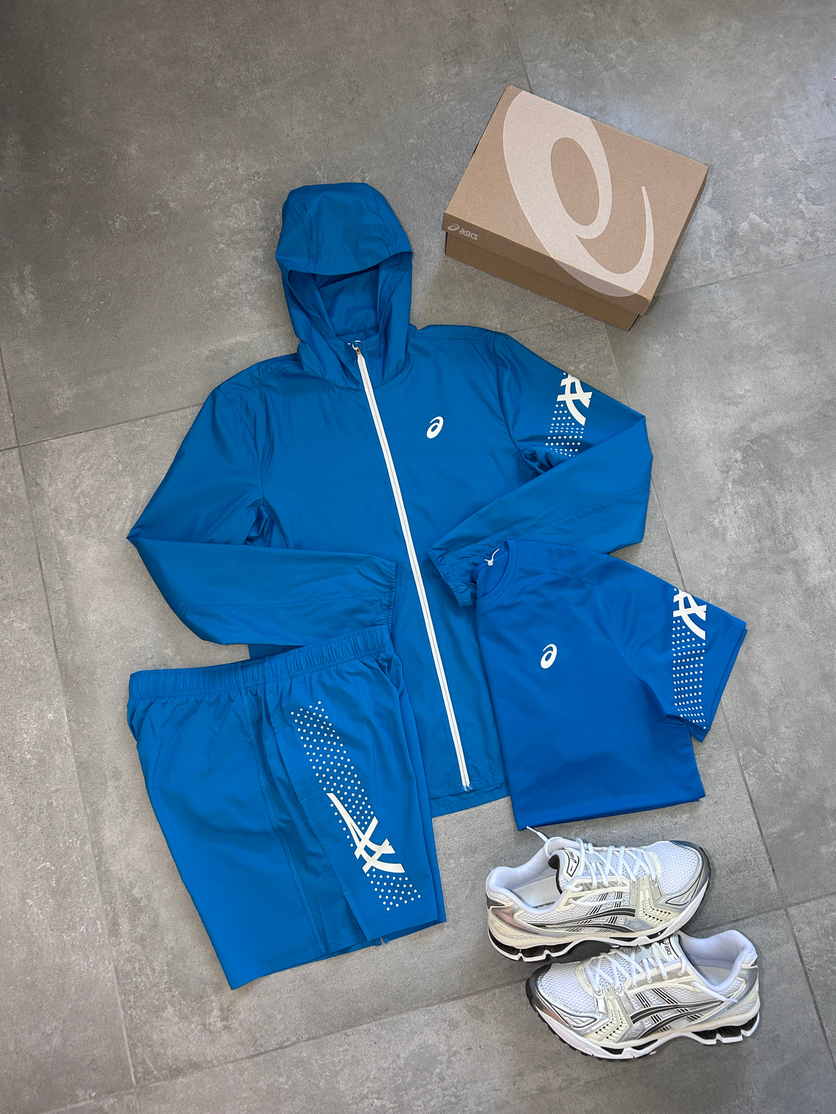 ASICS ICON 3 PIECE SET AEGAN BLUE
