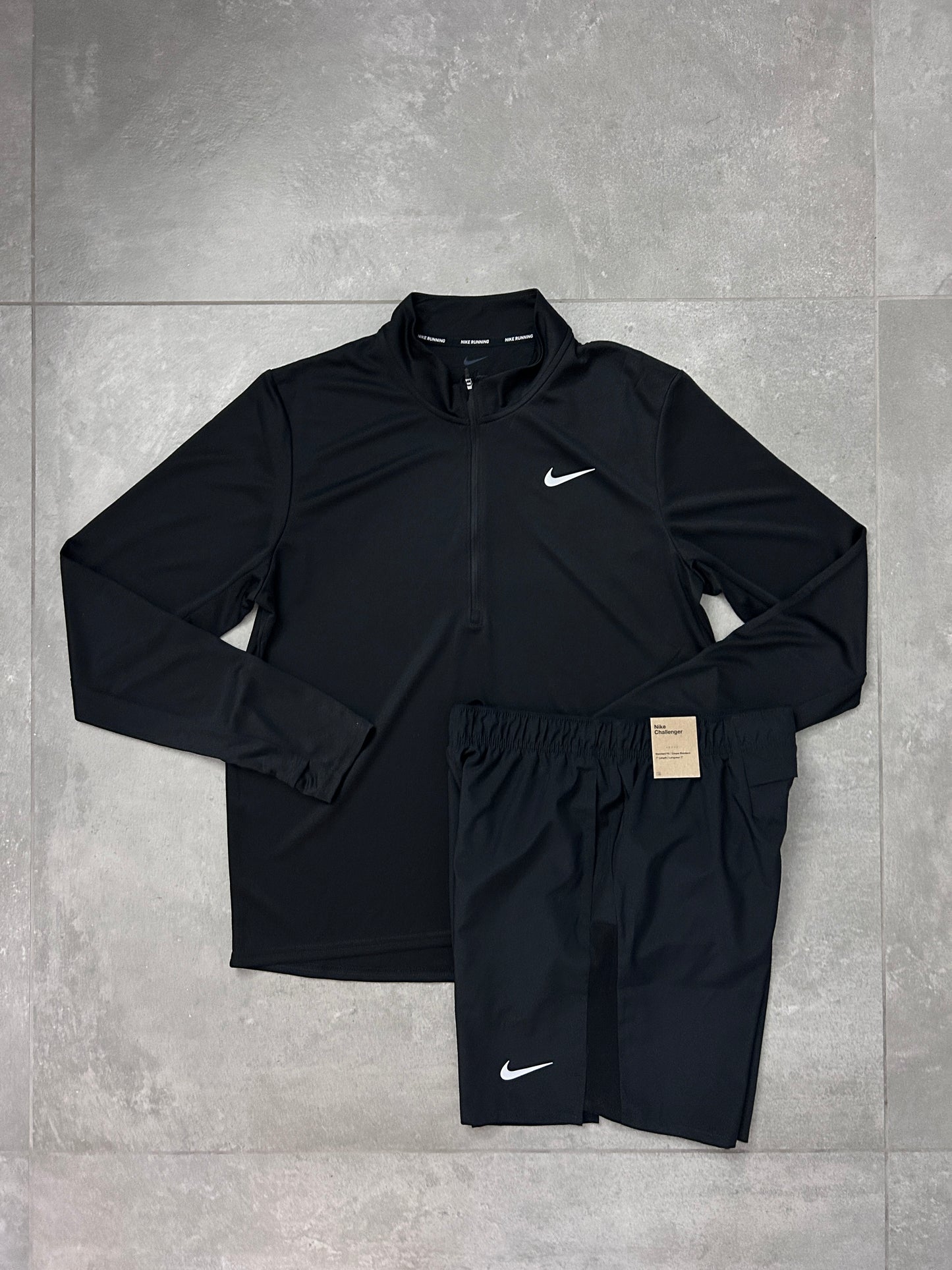 NIKE ELEMENT HALF ZIP + CHALLENGER SHORTS 7INCH
