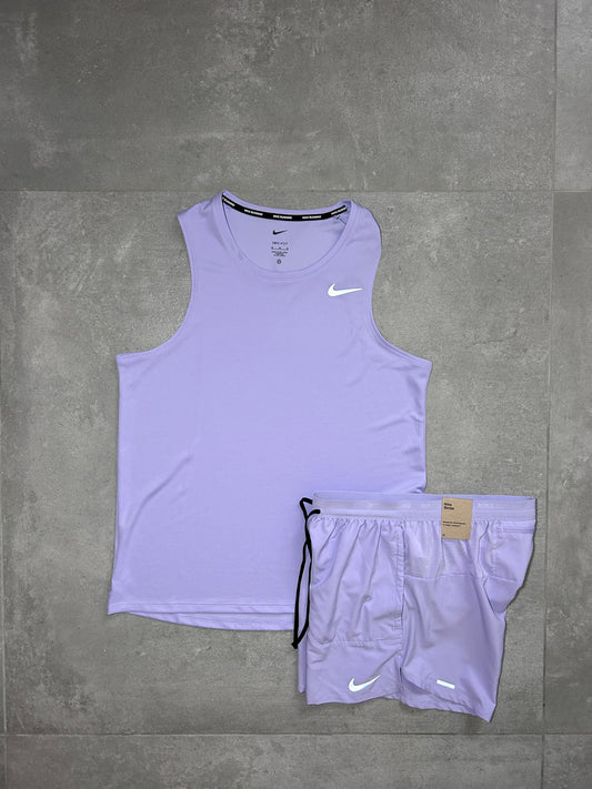 NIKE MILER VEST SET LILAC