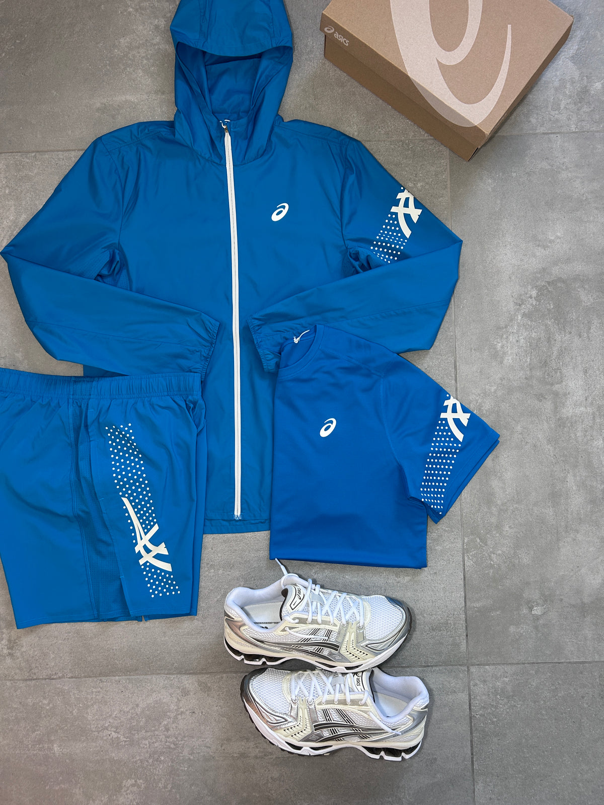 ASICS ICON 3 PIECE SET AEGAN BLUE