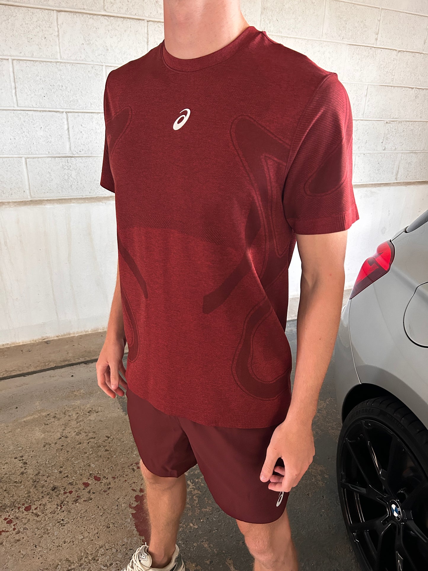 ASICS Seamless Burgundy Set