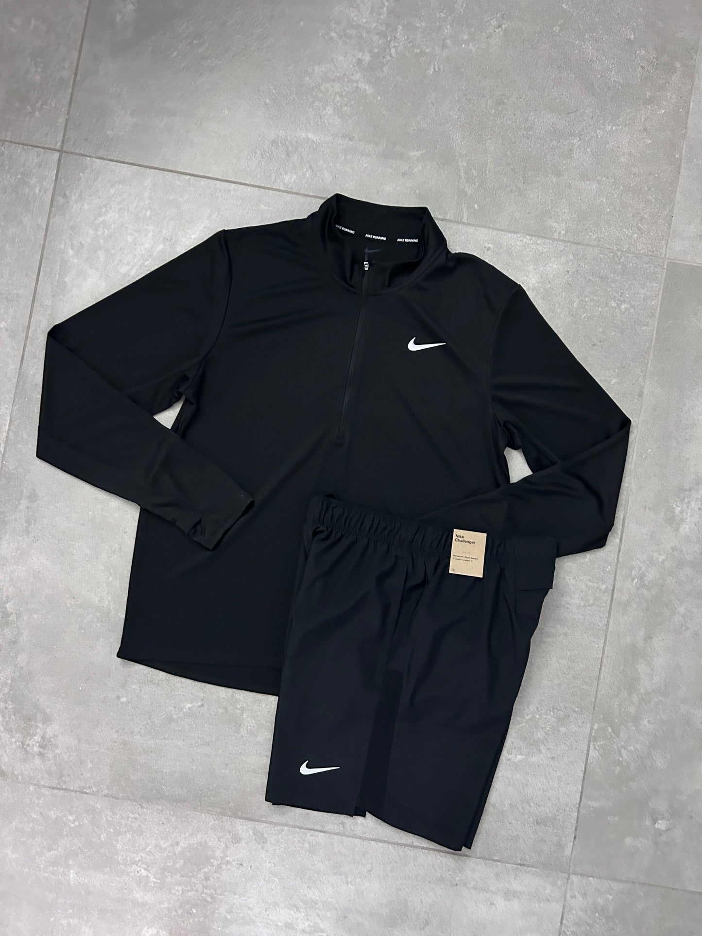 NIKE ELEMENT HALF ZIP + CHALLENGER SHORTS 7INCH