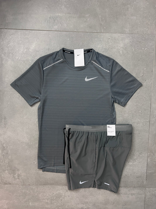 Nike Miler + Flex Stride Set Smoke Grey