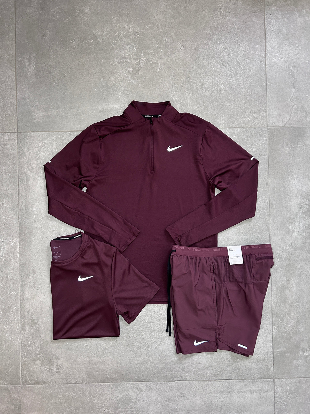 NIKE 3 PIECE SET BURGUNDY